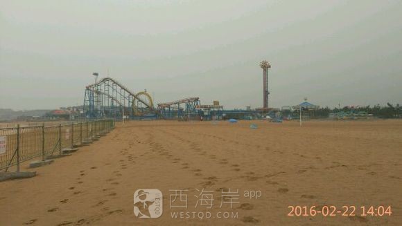 刚才去海边转了一圈！