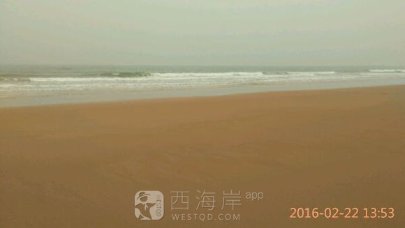 刚才去海边转了一圈！