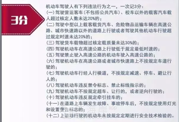 4月1日实行新的驾照记分标准？又是大忽悠！