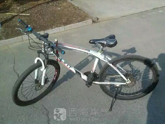出手自行车，一个普通山地，一个