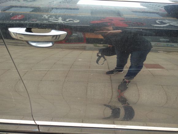 黄岛真让我伤心。停车过夜让人惨忍划伤