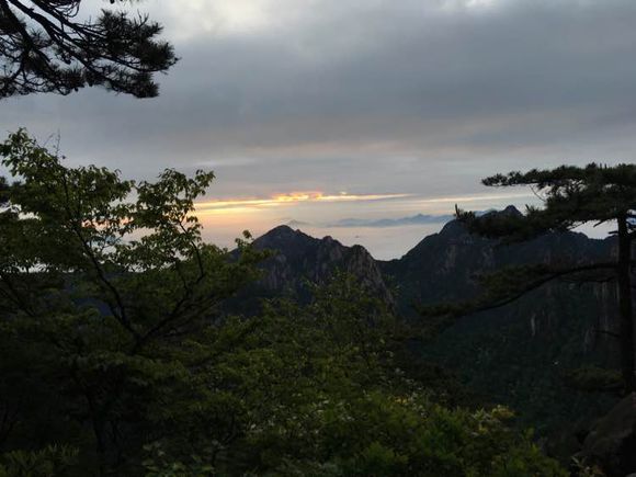 黄山日出果然还得看运气！