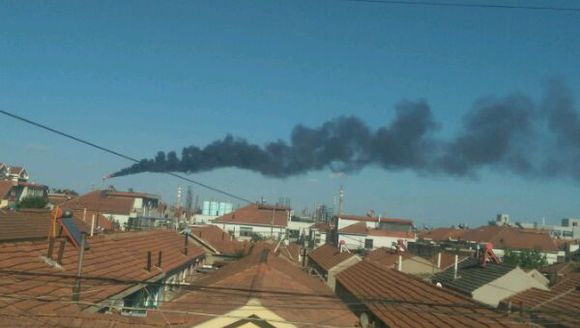 老黄岛哪里着火了？