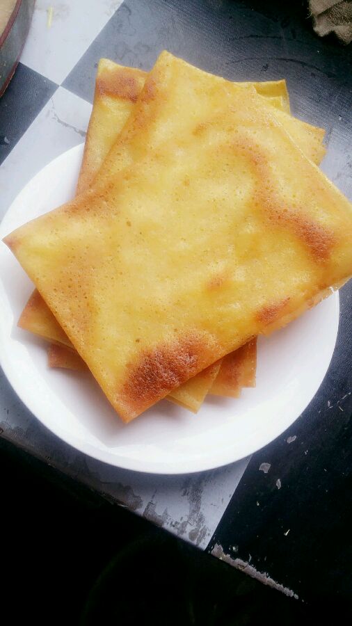 谁吃过东北的油煎饼？也有叫糖煎饼的。
