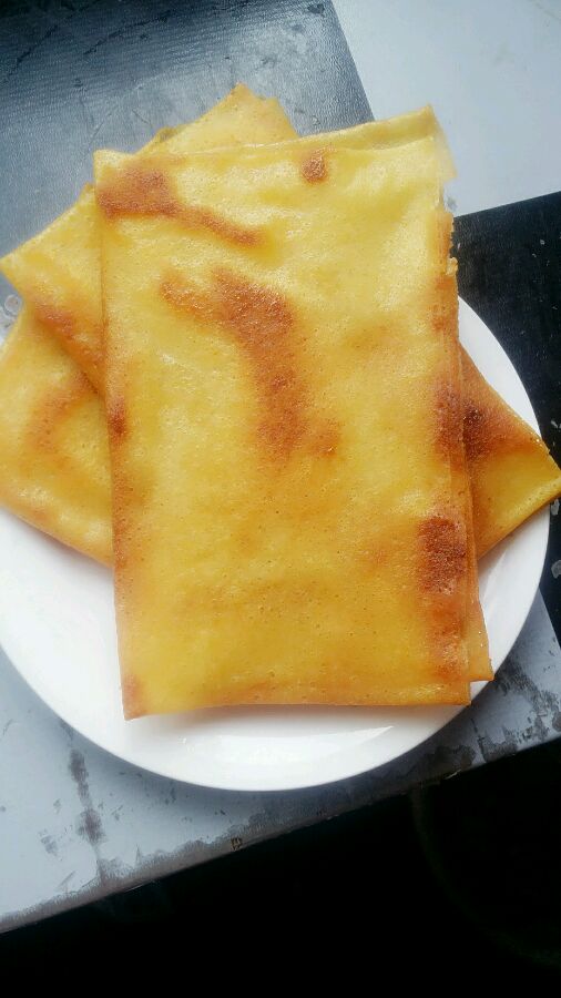 谁吃过东北的油煎饼？也有叫糖煎饼的。