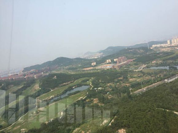 俯瞰黄岛市区，你能认出来图片中的地方嘛