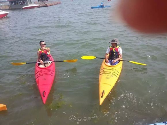 =。=第一次玩皮划艇，吓尿了