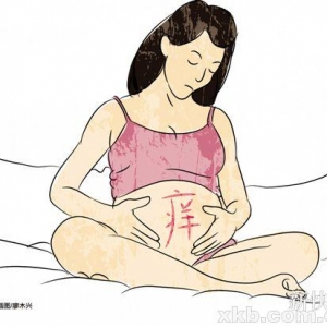 孕妈妈肚皮瘙痒难耐 并非过敏而是妊娠皮肤病