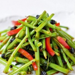美味食谱：干煸蕹菜梗