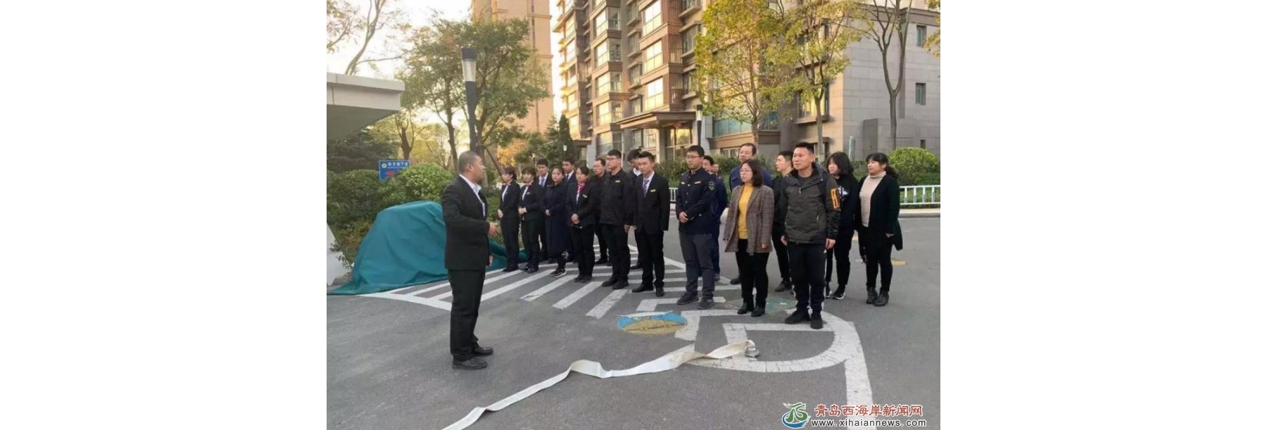 罗浮山路社区组织消防演练活动