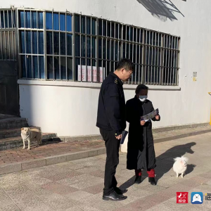 青岛西海岸新区长江路执法中队开展文明养犬宣传活动