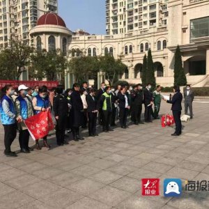 青岛西海岸新区薛家岛街道开展物业消防演练  筑牢社区安全防火墙