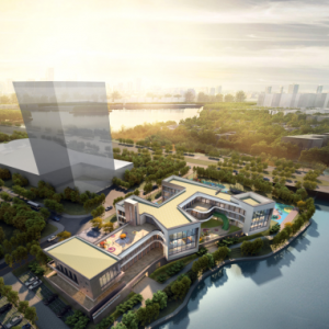 西海岸新区两所新建幼儿园实现主体封顶