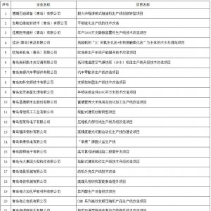 89个中小微企业创新转型项目入选西海岸新区2021年拟扶持名单