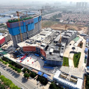 青岛市妇女儿童医院西海岸院区项目主体封顶