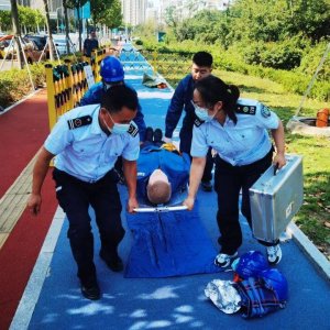 区急救中心参加新区大面积停电政企联动应急演练活动