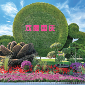 花团锦簇迎国庆