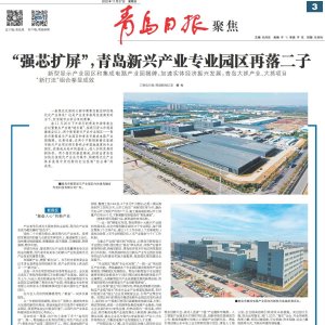 “强芯扩屏”，青岛新兴产业专业园区再落二子