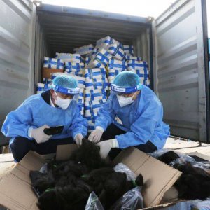 黄岛海关查获10吨禁止进口固体废物