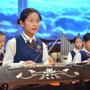 中国民族音乐交流展示活动在香江路第二小学举办