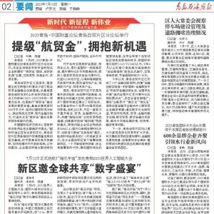 2023青岛·中国财富论坛青岛自贸片区分论坛举行