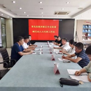 市人大常委会调研辛安街道蜊叉泊人大代表工作站